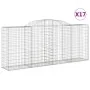 Cestas gaviones 17 uds forma de arco hierro 300x50x120/140 cm de vidaXL, Maceteros y jardineras - Ref: Foro24-3146732, Precio...