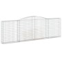 Cestas de gaviones 4 uds forma de arco hierro 400x30x120/140 cm de vidaXL, Maceteros y jardineras - Ref: Foro24-3146881, Prec...