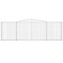 Cestas de gaviones 4 uds forma de arco hierro 400x30x120/140 cm de vidaXL, Maceteros y jardineras - Ref: Foro24-3146881, Prec...