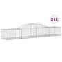 Cestas de gaviones 11 uds forma de arco hierro 300x50x40/60 cm de vidaXL, Maceteros y jardineras - Ref: Foro24-3146656, Preci...