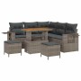 Conjunto de sofá de jardín 8 pcs Gris ratán sintético en Sofás de exterior | Comprar online en Foru.es
