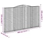 Cestas de gaviones 3 uds forma de arco hierro 400x30x220/240 cm de vidaXL, Maceteros y jardineras - Ref: Foro24-3146945, Prec...