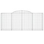 Cestas de gaviones 8 uds forma de arco hierro 300x50x120/140 cm de vidaXL, Maceteros y jardineras - Ref: Foro24-3146725, Prec...