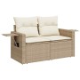 Conjunto de sofá de jardín 9 pcs Beige ratán sintético en Sofás de exterior | Comprar online en Foru.es