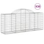 Cestas de gaviones 30 uds forma de arco hierro 200x50x80/100 cm de vidaXL, Maceteros y jardineras - Ref: Foro24-3146316, Prec...