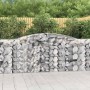 Cestas de gaviones 3 uds forma de arco hierro 400x50x100/120 cm de vidaXL, Maceteros y jardineras - Ref: Foro24-3146997, Prec...