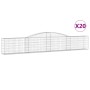 Cestas de gaviones 20 uds forma de arco hierro 400x30x60/80 cm de vidaXL, Maceteros y jardineras - Ref: Foro24-3146850, Preci...