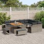 Conjunto de sofás de jardín 12 pcs Gris ratán sintético en Sofás de exterior | Comprar online en Foru.es