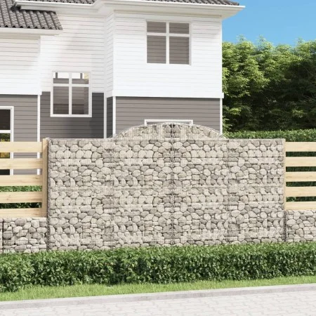 Gabion baskets 5 pcs arch shape iron 300x30x160/180 cm by vidaXL, Pots and planters - Ref: Foro24-3146578, Price: 791,47 €, D...