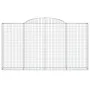 Gabion baskets 5 pcs arch shape iron 300x30x160/180 cm by vidaXL, Pots and planters - Ref: Foro24-3146578, Price: 791,47 €, D...