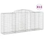 Gabionenkörbe 13 Stück Bogenform Eisen 300x50x120/140 cm von vidaXL, Töpfe und Pflanzgefäße - Ref: Foro24-3146730, Preis: 1,0...