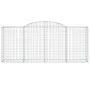 Gabionenkörbe 13 Stück Bogenform Eisen 300x50x120/140 cm von vidaXL, Töpfe und Pflanzgefäße - Ref: Foro24-3146730, Preis: 1,0...