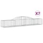 Cestas de gaviones 7 uds forma de arco hierro 300x50x40/60 cm de vidaXL, Maceteros y jardineras - Ref: Foro24-3146652, Precio...