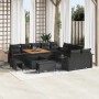 Conjunto de sofás de jardín 13 pcs Negro ratán sintético en Sofás de exterior | Comprar online en Foru.es
