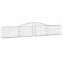 Gabion baskets 3 pcs arch shape iron 400x30x60/80 cm by vidaXL, Pots and planters - Ref: Foro24-3146841, Price: 283,90 €, Dis...