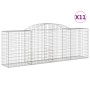 Cestas de gaviones 11 uds forma de arco hierro 300x50x100/120cm de vidaXL, Maceteros y jardineras - Ref: Foro24-3146710, Prec...