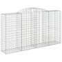 Cestas de gaviones 9 uds forma de arco hierro 300x50x160/180 cm de vidaXL, Maceteros y jardineras - Ref: Foro24-3146762, Prec...