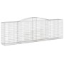 Cestas de gaviones 7 uds forma de arco hierro 400x50x120/140 cm de vidaXL, Maceteros y jardineras - Ref: Foro24-3147014, Prec...