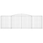 Cestas de gaviones 7 uds forma de arco hierro 400x50x120/140 cm de vidaXL, Maceteros y jardineras - Ref: Foro24-3147014, Prec...