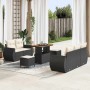 Conjunto de sofás de jardín 8 pcs Negro ratán sintético en Sofás de exterior | Comprar online en Foru.es