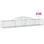 Cestas de gaviones 30 uds forma de arco hierro 300x50x40/60 cm de vidaXL, Maceteros y jardineras - Ref: Foro24-3146663, Preci...
