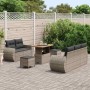 Conjunto de sofás de jardín 8 pcs Gris ratán sintético en Sofás de exterior | Comprar online en Foru.es