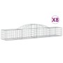 Cestas de gaviones 8 uds forma de arco hierro 300x50x40/60 cm de vidaXL, Maceteros y jardineras - Ref: Foro24-3146653, Precio...