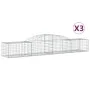 3 units of arched iron gabion baskets 300x50x40/60 cm by vidaXL, Pots and planters - Ref: Foro24-3146648, Price: 227,30 €, Di...