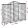 Cestas gaviones 6 uds forma de arco hierro 200x50x140/160 cm de vidaXL, Maceteros y jardineras - Ref: Foro24-3146366, Precio:...