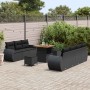 Conjunto de sofá de jardín 10 pcs Negro ratán sintético en Sofás de exterior | Comprar online en Foru.es