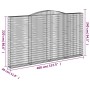 Cestas de gaviones 6 uds forma de arco hierro 400x30x220/240 cm de vidaXL, Maceteros y jardineras - Ref: Foro24-3146948, Prec...