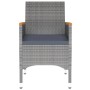 Juego de comedor de jardín 3 piezas ratán sintético gris en Conjuntos de jardín | Comprar online en Foru.es