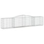 Cestas de gaviones 15 uds forma de arco hierro 400x50x80/100 cm de vidaXL, Maceteros y jardineras - Ref: Foro24-3146992, Prec...
