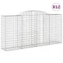 Cestas gaviones 12 uds forma de arco hierro 300x50x140/160 cm de vidaXL, Maceteros y jardineras - Ref: Foro24-3146747, Precio...