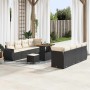 Conjunto de sofá de jardín 11 pcs Negro ratán sintético en Sofás de exterior | Comprar online en Foru.es