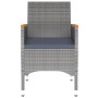 Juego de comedor de jardín 3 piezas ratán sintético gris en Conjuntos de jardín | Comprar online en Foru.es