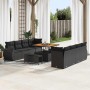 Conjunto de sofá de jardín 11 pcs Negro ratán sintético en Sofás de exterior | Comprar online en Foru.es