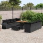 Conjunto de sofá de jardín 11 pcs Negro ratán sintético en Sofás de exterior | Comprar online en Foru.es