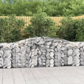 Cestas de gaviones 7 uds forma de arco hierro 400x50x80/100 cm de vidaXL, Maceteros y jardineras - Ref: Foro24-3146988, Preci...