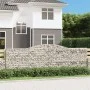 Gabion baskets 3 units, arched shape, iron, 400x30x120/140 cm by vidaXL, Pots and planters - Ref: Foro24-3146880, Price: 475,...