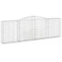 Gabion baskets 3 units, arched shape, iron, 400x30x120/140 cm by vidaXL, Pots and planters - Ref: Foro24-3146880, Price: 475,...
