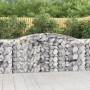 Cestas de gaviones 10 uds forma de arco hierro 400x50x100/120cm de vidaXL, Maceteros y jardineras - Ref: Foro24-3147004, Prec...