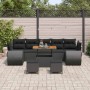 Conjunto de sofá de jardín 10 pcs Negro ratán sintético en Sofás de exterior | Comprar online en Foru.es