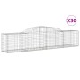 Cestas de gaviones 30 uds forma de arco hierro 300x50x60/80 cm de vidaXL, Maceteros y jardineras - Ref: Foro24-3146681, Preci...