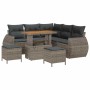 Conjunto de sofás de jardín 8 pcs Gris ratán sintético en Sofás de exterior | Comprar online en Foru.es