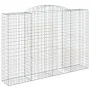 Gabionenkörbe 2 Stück bogenförmiges Eisen 300x50x200/220 cm von vidaXL, Töpfe und Pflanzgefäße - Ref: Foro24-3146791, Preis: ...