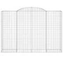 Gabionenkörbe 2 Stück bogenförmiges Eisen 300x50x200/220 cm von vidaXL, Töpfe und Pflanzgefäße - Ref: Foro24-3146791, Preis: ...