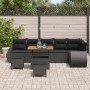 Conjunto de sofá de jardín 9 pcs Negro ratán sintético en Sofás de exterior | Comprar online en Foru.es