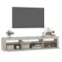 Mueble de TV con luces LED gris hormigón 195x35x40 cm de vidaXL, Muebles TV - Ref: Foro24-3152741, Precio: 135,18 €, Descuent...