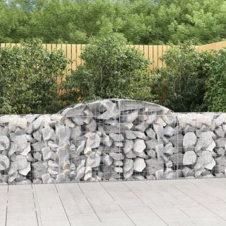 Gabionenkörbe 2 Stück Bogenform Eisen 300x50x80/100 cm von vidaXL, Töpfe und Pflanzgefäße - Ref: Foro24-3146683, Preis: 216,2...